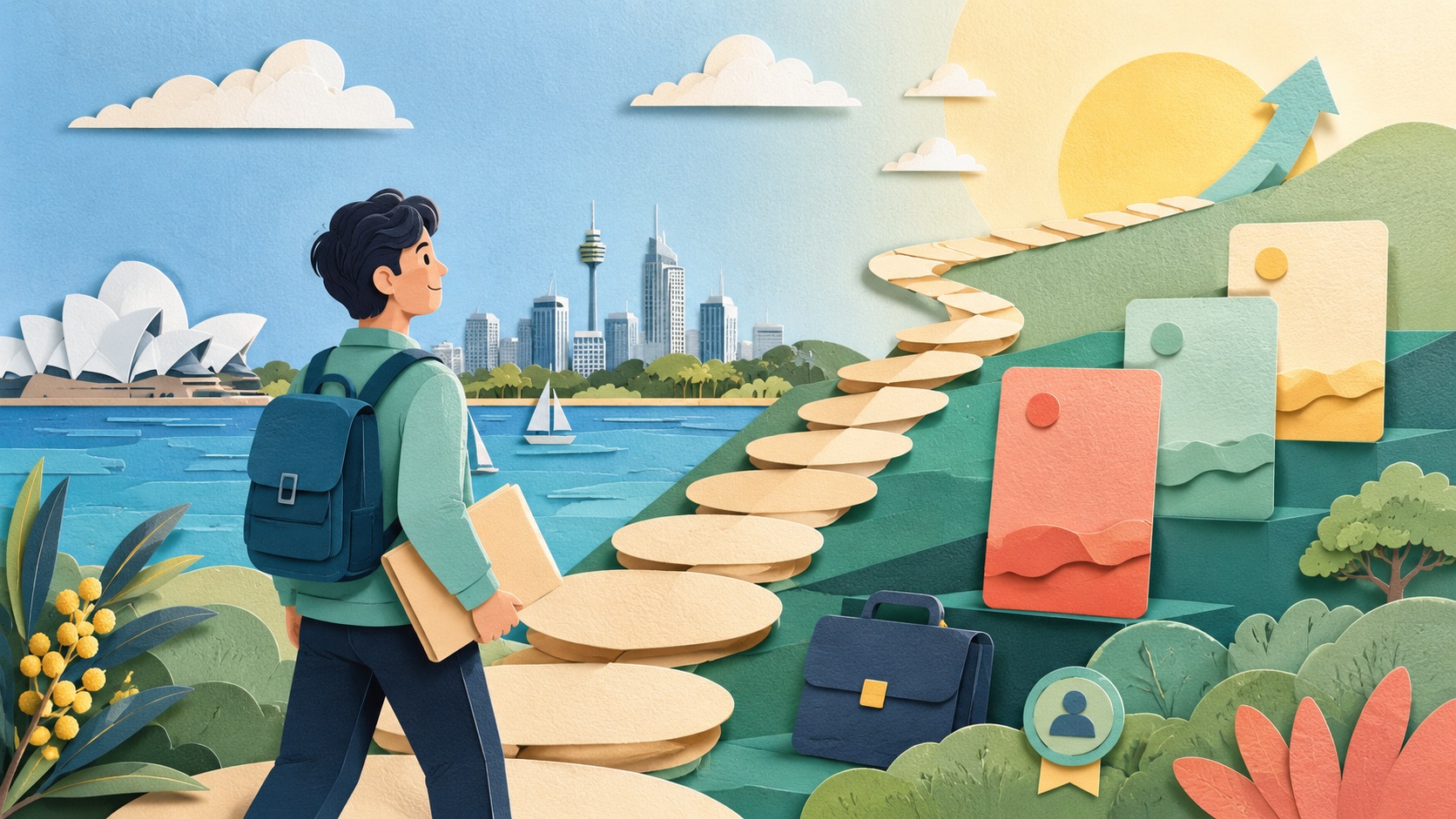 Illustration of entry-level salary expectations, first job offers, graduate roles, and salary benchmarks in Australia